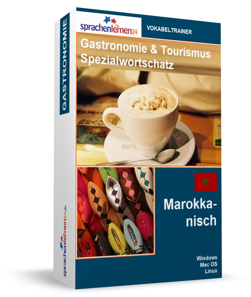 Marokkanisch Gastronomie und Tourismus Spezialwortschatz Vokabeltrainer