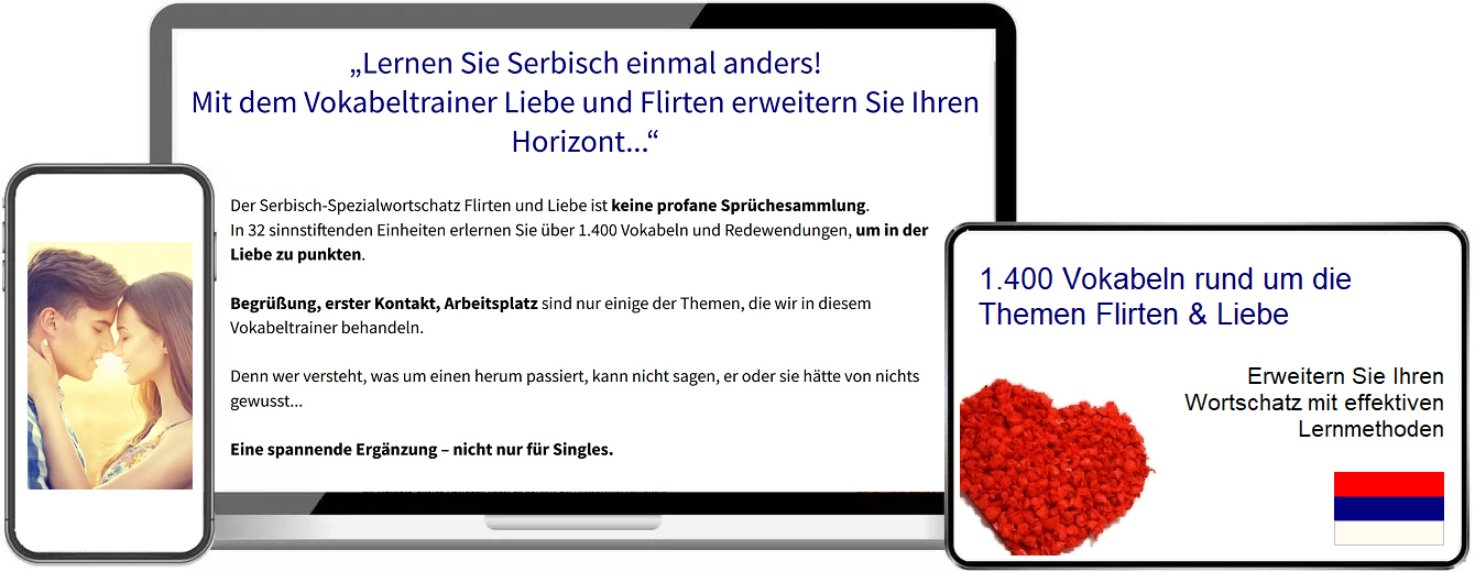 Serbisch Flirten Vokabeltrainer