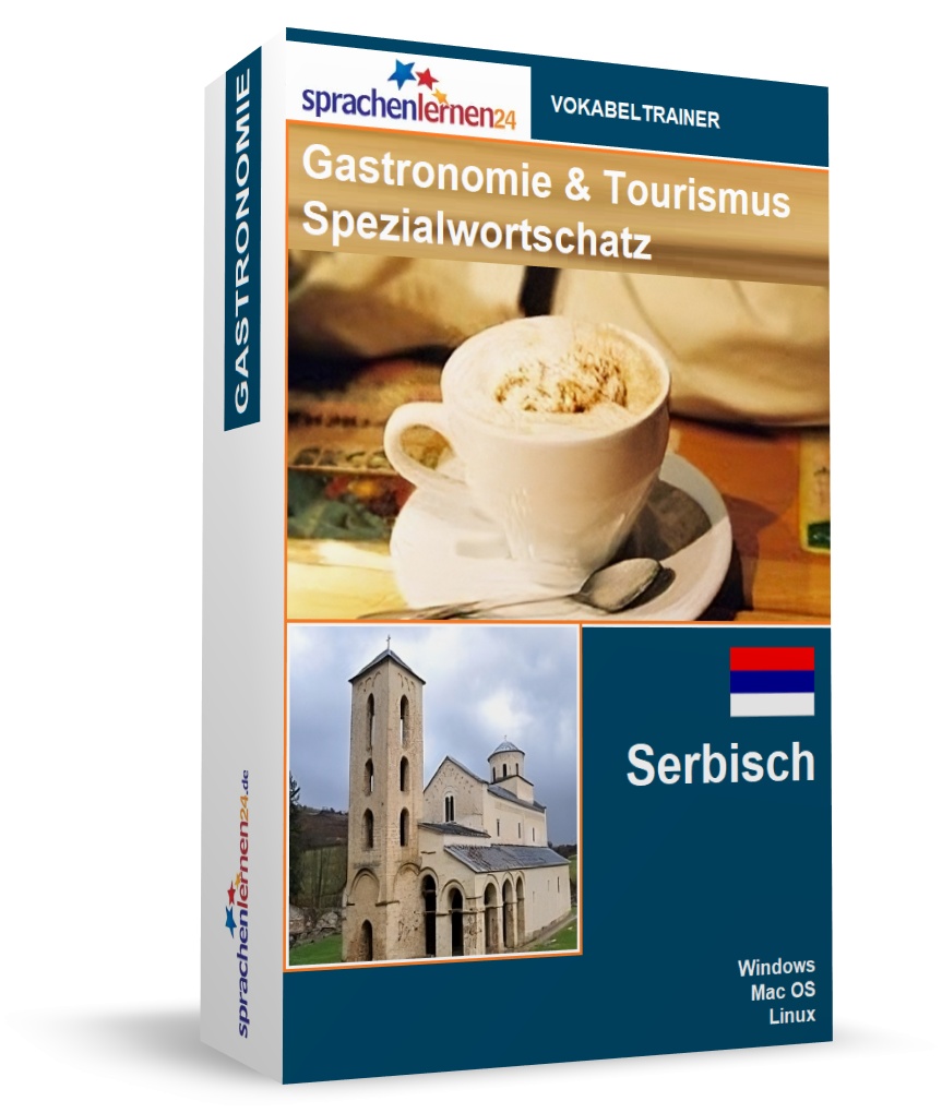 Serbisch Gastronomie und Tourismus Spezialwortschatz Vokabeltrainer